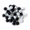 Buttons Galore and More Craft and Sewing Buttons - Mini Round Black and White - 120 Buttons